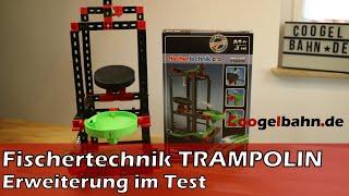 Angehüpft: Die Trampolin-Erweiterung für Fischertechnik Dynamic Kugelbahnen | coogelbahn.de