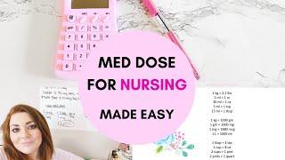 Nursing Med Dosage Calculations Made Easy (IV DRIP FACTOR, IV FLOW RATE, PEDIATRIC DOSAGE)