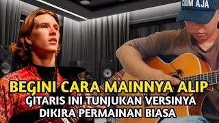 HARUSNYA DIMAINKAN BERKELOMPOK ALIP BA TA DENGAN MUDAH TUNTASKAN LAGU INI DGN AKUSTIK SEORANG DIRI