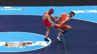 Foot Sweeps at 2024 NCAA's (Raw Footage)