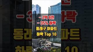부산 동래구 아파트 매매 시세 하락 순위 Top 10 (최근1주일~25.06.05 실거래)