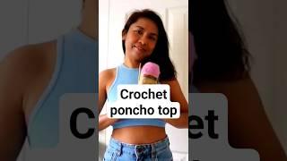 How to crochet a poncho style top  full video on my channel.