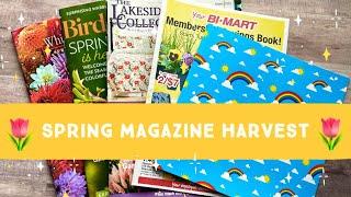 Spring Magazine Harvest • Spring Glue Book #glueboook