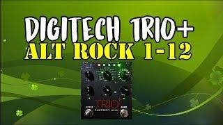 what to expect when Digitech TRIO+ set on ALT ROCK genre (all 12 styles) Musima Eterna Deluxe