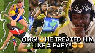 REACTING TO THE  AFL BEST "DON'T ARGUE'/FENDS OFF MOMENTSTHROWING GROWN MEN AROUND LIKE THAT??