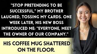 My Brother Threw Away My Business Cards—Then His Boss Called Me "The Owner"