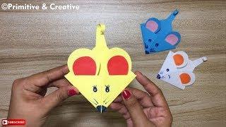 ORIGAMI MICE CORNER BOOKMARK | EASY PAPER MICE FOR KIDS