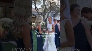 POV: your bridesmaids are your "something blue"#bridesmaiddress #bridesmaids #bridesmaidsdress