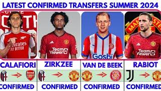 LATEST CONFIRMED TRANSFER NEWS SUMMER 2024, ZIRKZEE TO UNITED️, DE BEEK TO GIRONACALAFITO ARSENAL