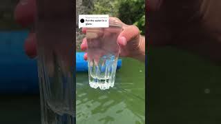 Ozarks Water in a Glass  #lakeoftheozarks #pfitzermedia #watertest #videoreply