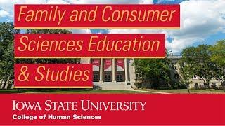 Family and Consumer Sciences Education and Studies at Iowa State University