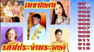 เลขที่น่าจับตาปีนี้เลขมงคลรหัสประจำพระองค์13พระองค์