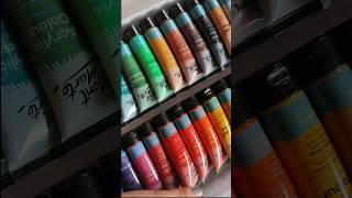  Unboxing mont marte acrylic paint #shots