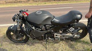 Probando Suzuki katana 750 a fondo de gps increíble lo que va
