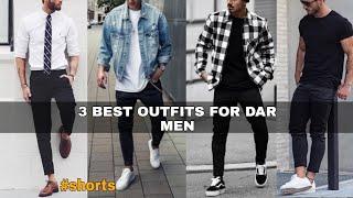 3 Best Outfit For Dark Men Guys | Dressing Tips For men | Outfit Collection | #Shorts