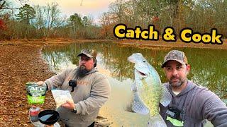 Crappie Bank Fishing Catch n Cook