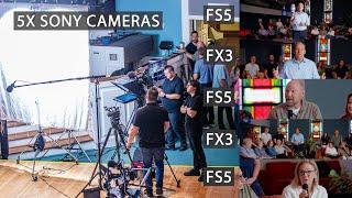 My Biggest Shoot So Far In 2023 | Multicam Production Five Sony Cameras | Sony FX3 | Sony FS5 | BTS