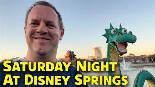 Saturday Night Vlog at Disney Springs - Music, Crowds, & More!  Walt Disney World