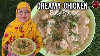 Creamy Chicken - Easy Recipe - MINAZ SHAIKH RECIPES #chicken #chickenrecipe