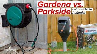 GARDENA vs. PARKSIDE Schlauchaufroller - Ist Gardena den Aufpreis wert?