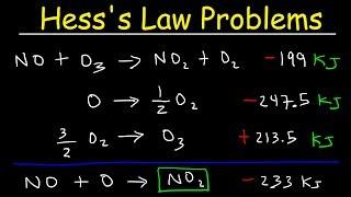 Hess's Law Problems & Enthalpy Change - Chemistry