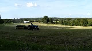 (Timelapse) Baling Square Bales and Loading Hay with a [Hay Loader]