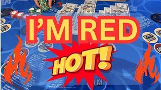 3 CARD POKER in LAS VEGAS! I'M RED HOT! BIG WIN! #POKER #lasvegas