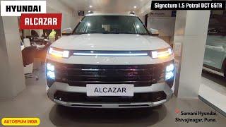 All New Hyundai Alcazar Signature 1.5 Petrol DCT 6STR  Review | Features, Specs & Prices 