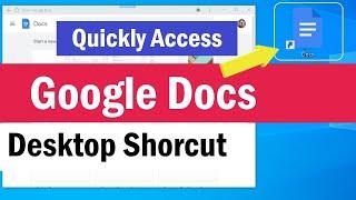 How To Create Google Docs Desktop Shortcut | Google Docs App for PC | Google Docs Desktop Shortcut