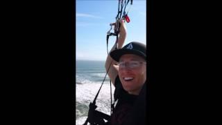 Nice Sunset Flight at Matanzas Inlet FL  PPG paramotor powered paraglider CarterB