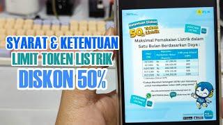 Mohon Disimak Ini Syarat & Ketentuan Batas Pembelian Token PLN Diskon 50%