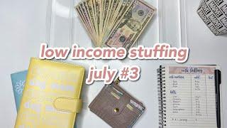 cash envelope & savings low income stuffing | july #3 | budgetwithamanda