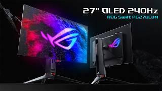 This 27" OLED 4K 240HZ Is Insane! ASUS ROG Swift PG27UCDM