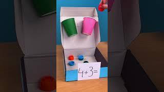 Counting BOX Craft!  Help Toddlers Learn MATH! #shorts #kids
