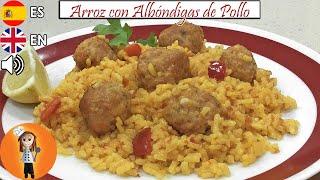 Arroz con Albóndigas de Pollo | Receta de Cocina en Familia