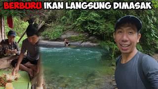 Mencari Ikan Sidat Ke Hulu Sungai Dapat Ikan Mungkus Tuo Tuo | masak dan makan di pinggir sungai