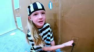 Family Box Fort Prison Escape!!! 1 Hour Compilation