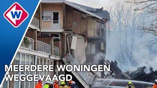 Enorme explosie verwoest portiekflat in Den Haag