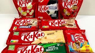 Unboxing All Assorted KitKat Chocolate Bars (Chunky, White, Hazelnut, Ball)