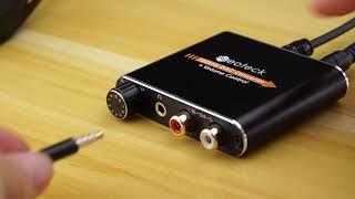 Neoteck 192kHz DAC Converter Digital Optical Coaxial Toslink to Analog Stereo