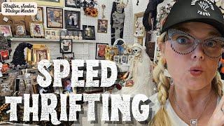 Speed Thrifting Is Scary! Trader Bakers Flea Market Shop With Me