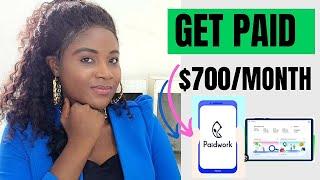 $700/month with paidwork: How to make money online with Paidwork mobile app