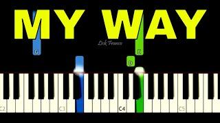 My Way  EASY Piano Tutorial - Frank Sinatra