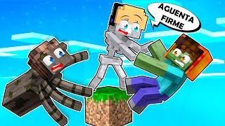 VIRAMOS MONSTROS E FICAMOS PRESOS EM UM BLOCO NO MINECRAFT !