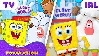 SpongeBob and Patrick Ride Rollercoasters at Glove World... as Toys!  | Toymation