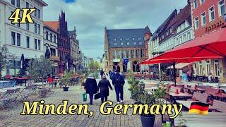 Minden Germany walking tour to discover the most beautiful spots in the city. 4K60fps