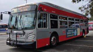 SF Muni 2017 New Flyer XDE40 #8763 on Route 88 BART Shuttle (BART Bus Bridge)