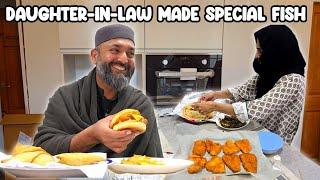 Daughter-in- law Made Special Homemade Fish Burgers  | Ramadan ke liye Samose aage