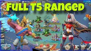 Lords Mobile - Crazy report with FULL T5 ranged rally! 2.3b target got smashed