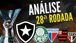 ANÁLISE DA 28ª RODADA BR24: BOTAFOGO VÊ PALMEIRAS E FORTALEZA ENCOSTAREM | FLU FREGUÊS DO ATL-GO